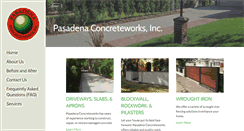 Desktop Screenshot of pasadenaconcreteworks.com